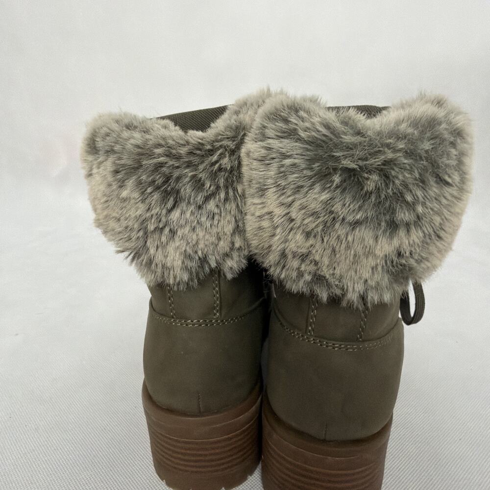 Lugz Green Empire Hi-Fur Lace-Up Women’s Outdoor Ankle Boots Size 8.5 Faux Fur - Picture 5 of 10